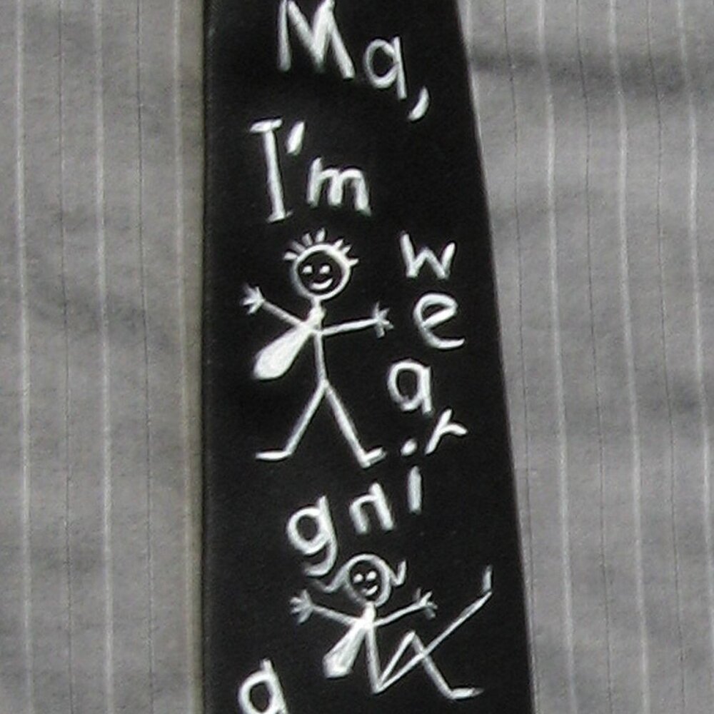 Men's tie for men who put on a tie just to please their Mom